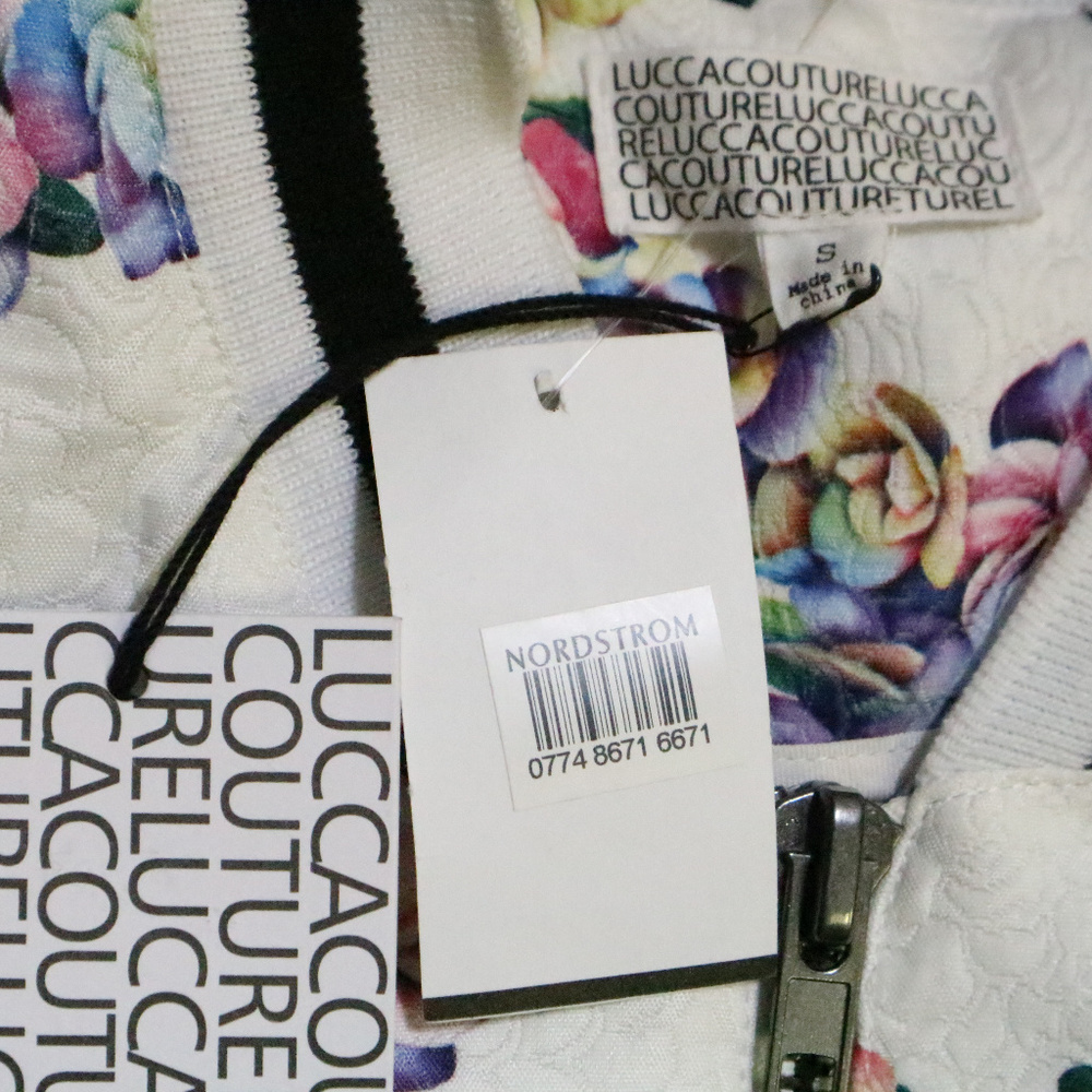 NWT Lucca Couture Floral Baseball Bomber Jacket - Picture 3 of 8